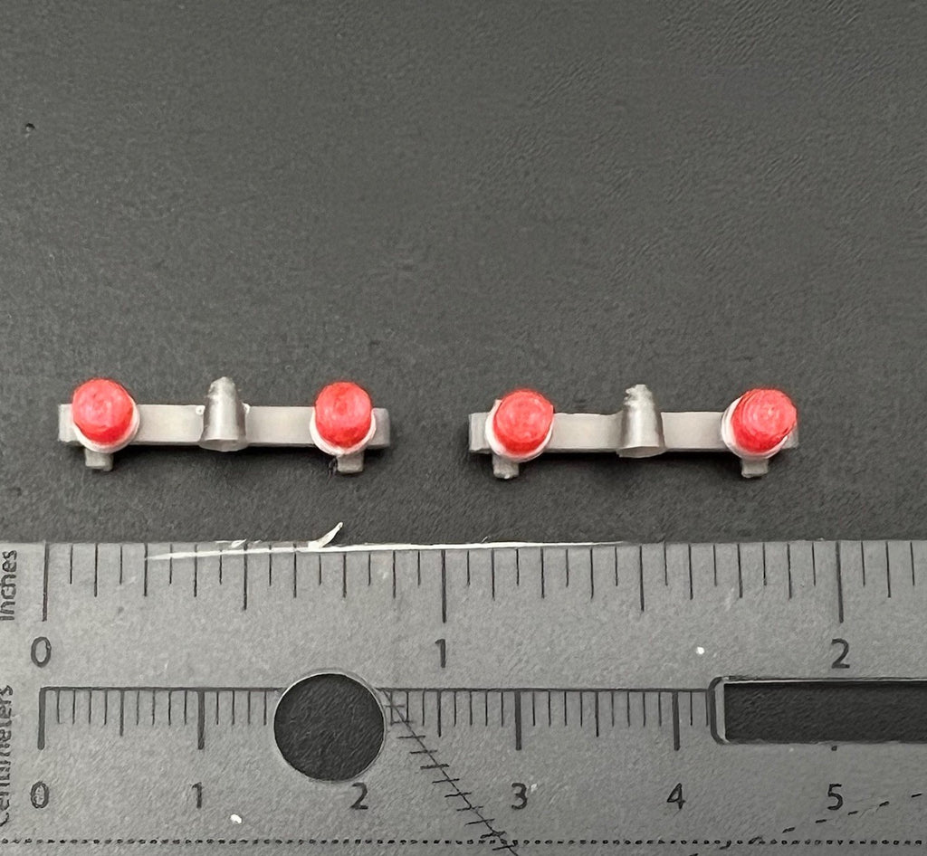 2 Pack 1/64 Red Mars Skybolt Beacon Lightbar Siren Speaker Police Sheriff1