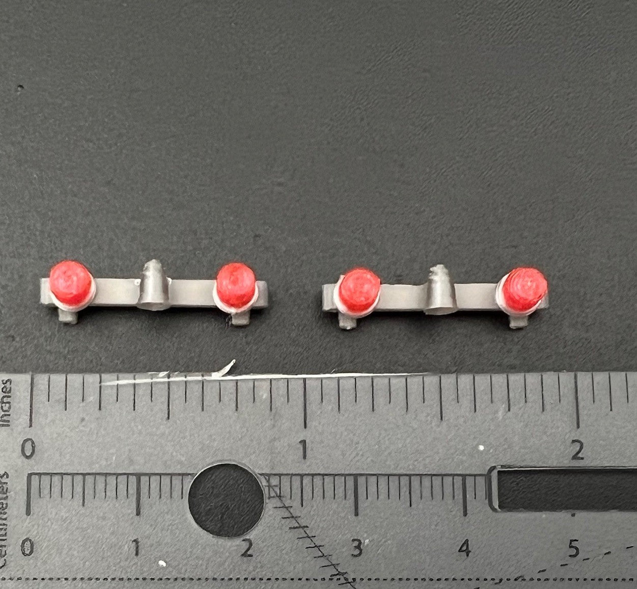 2 Pack 1/64 Red Mars Skybolt Beacon Lightbar Siren Speaker Police Sheriff1