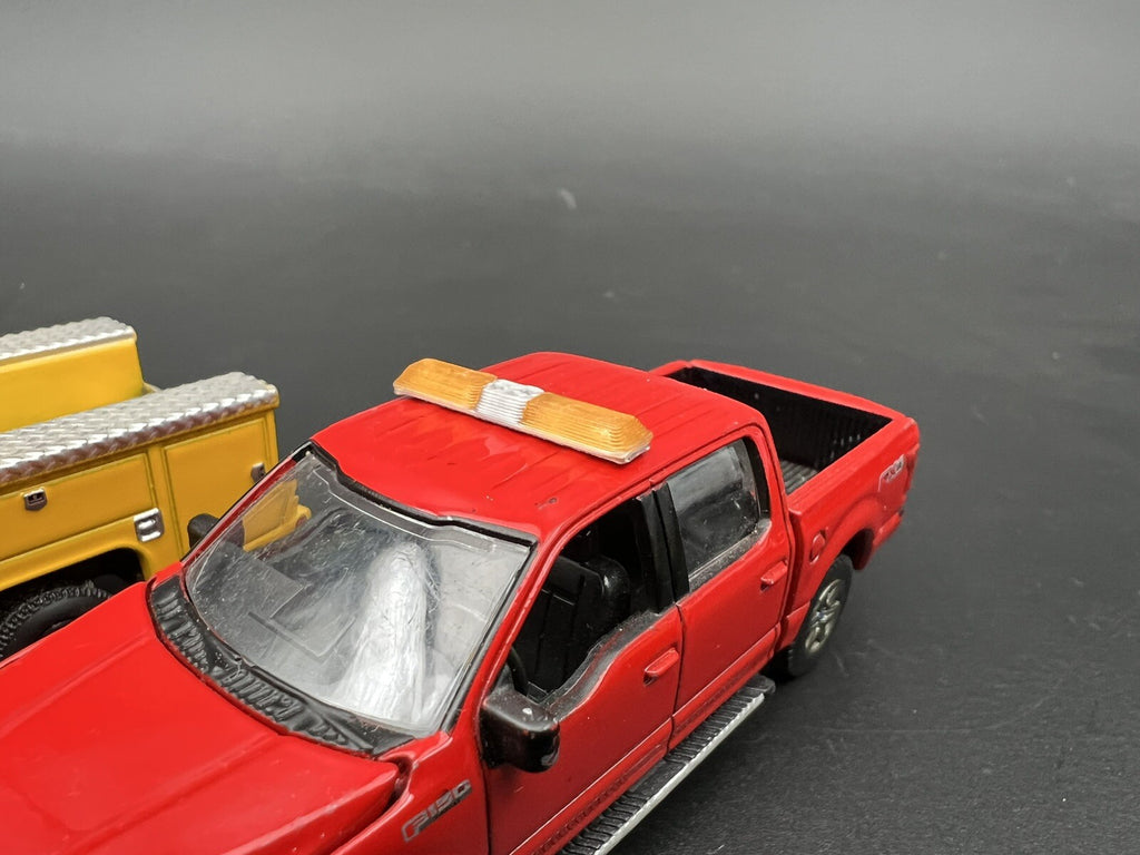 2 Pack 1/64 Code 3 LP6000 Amber Lightbar Greenlight Construction Tow Work Truck4