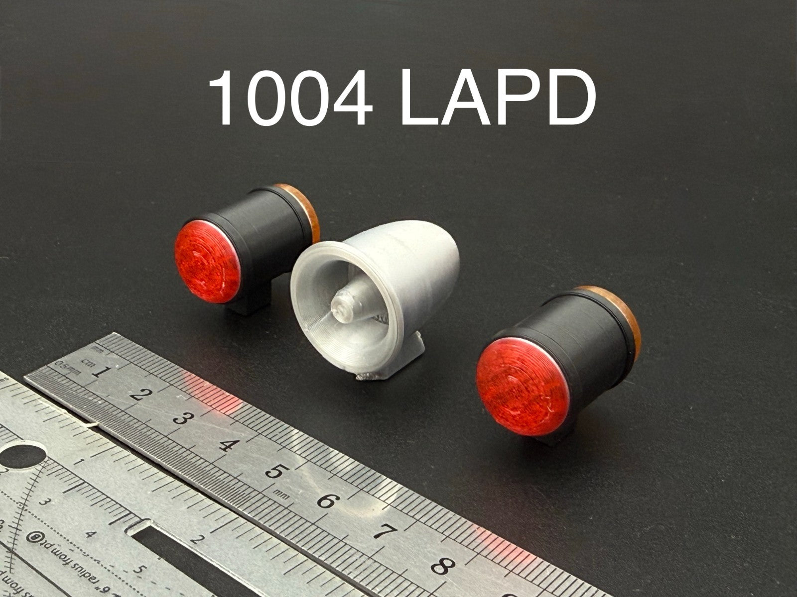 1/10 1/12 Scale LAPD Adam 12 Can Light Siren Trio T2 Los Angeles Police 1004LAPD0