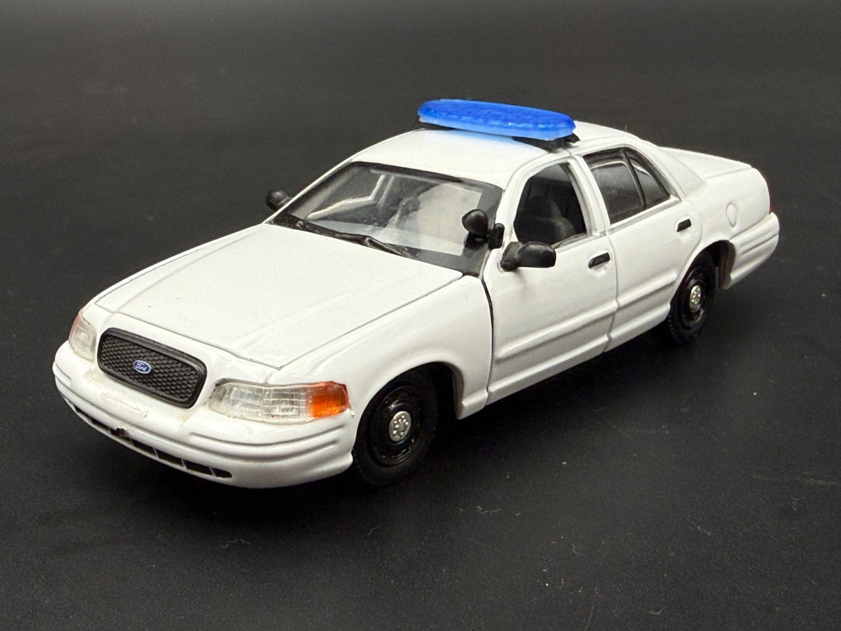 2 Pack 1/43 O Scale Model Blue Federal Signal Arjent Lightbar Police 4350B3