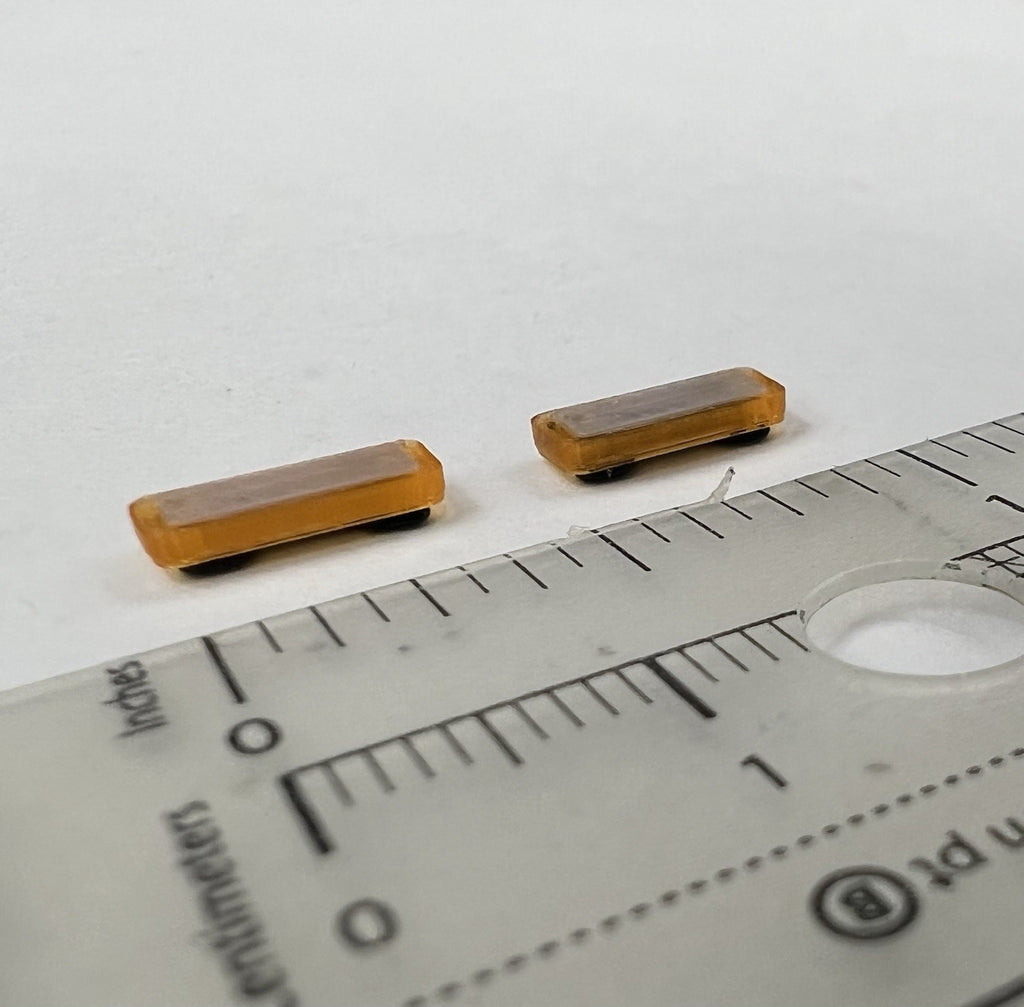 2 Pack 1/64 Mini Whelen Edge Amber Lightbar Gray Top Cover Work Truck Security12