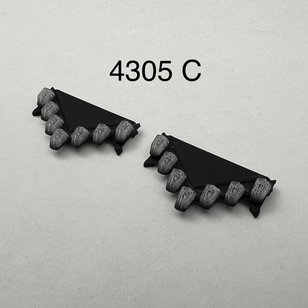 2 Pack 1/43 Clear Federal Signal Vector Lightbar Greenlight Police Sheriff0