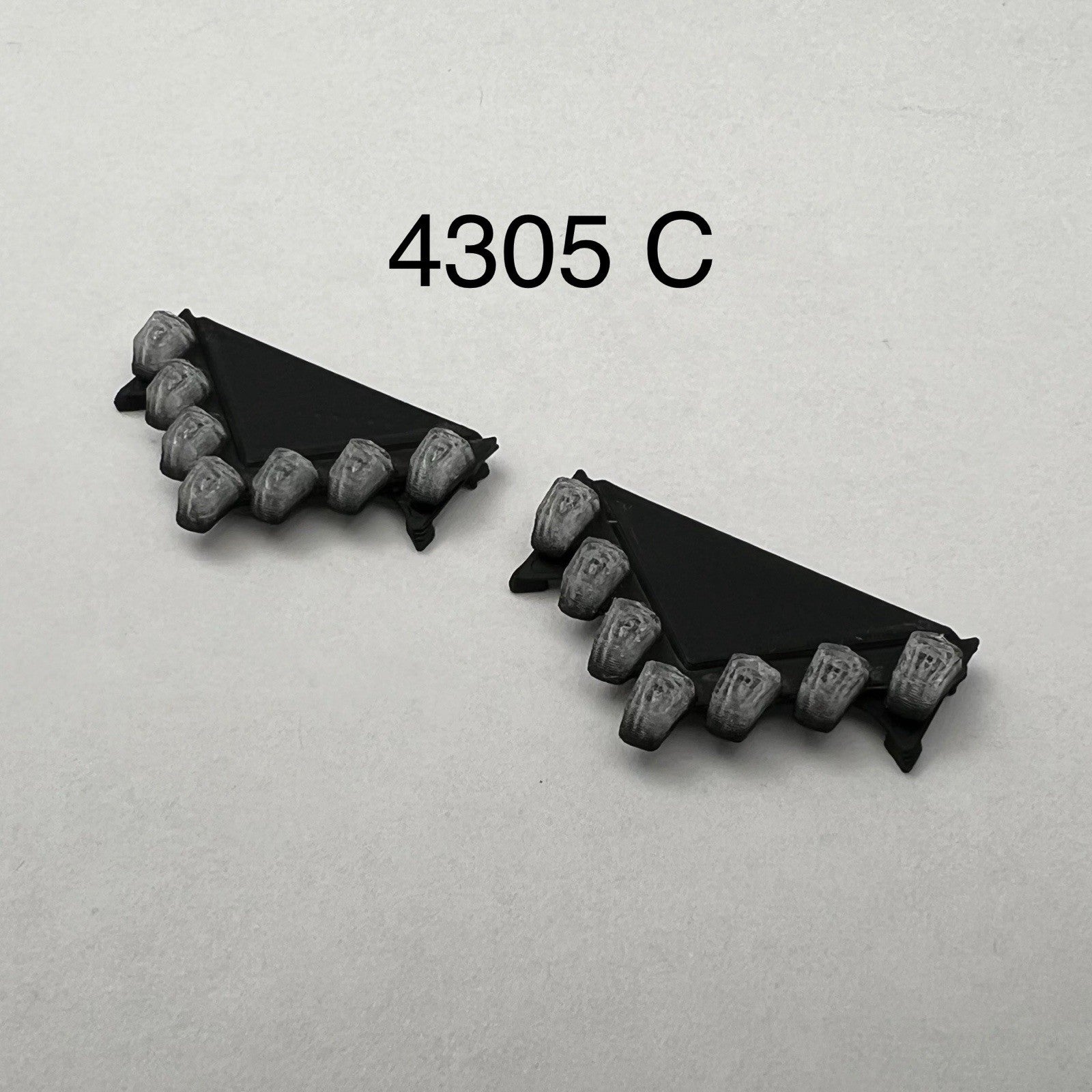 2 Pack 1/43 Clear Federal Signal Vector Lightbar Greenlight Police Sheriff0