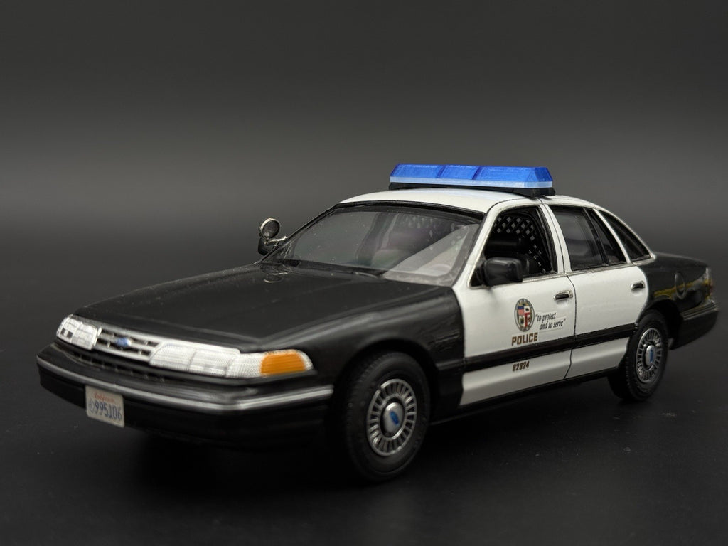 1/24 25 Scale Model Blue Code 3 Excalibur Lightbar Police4