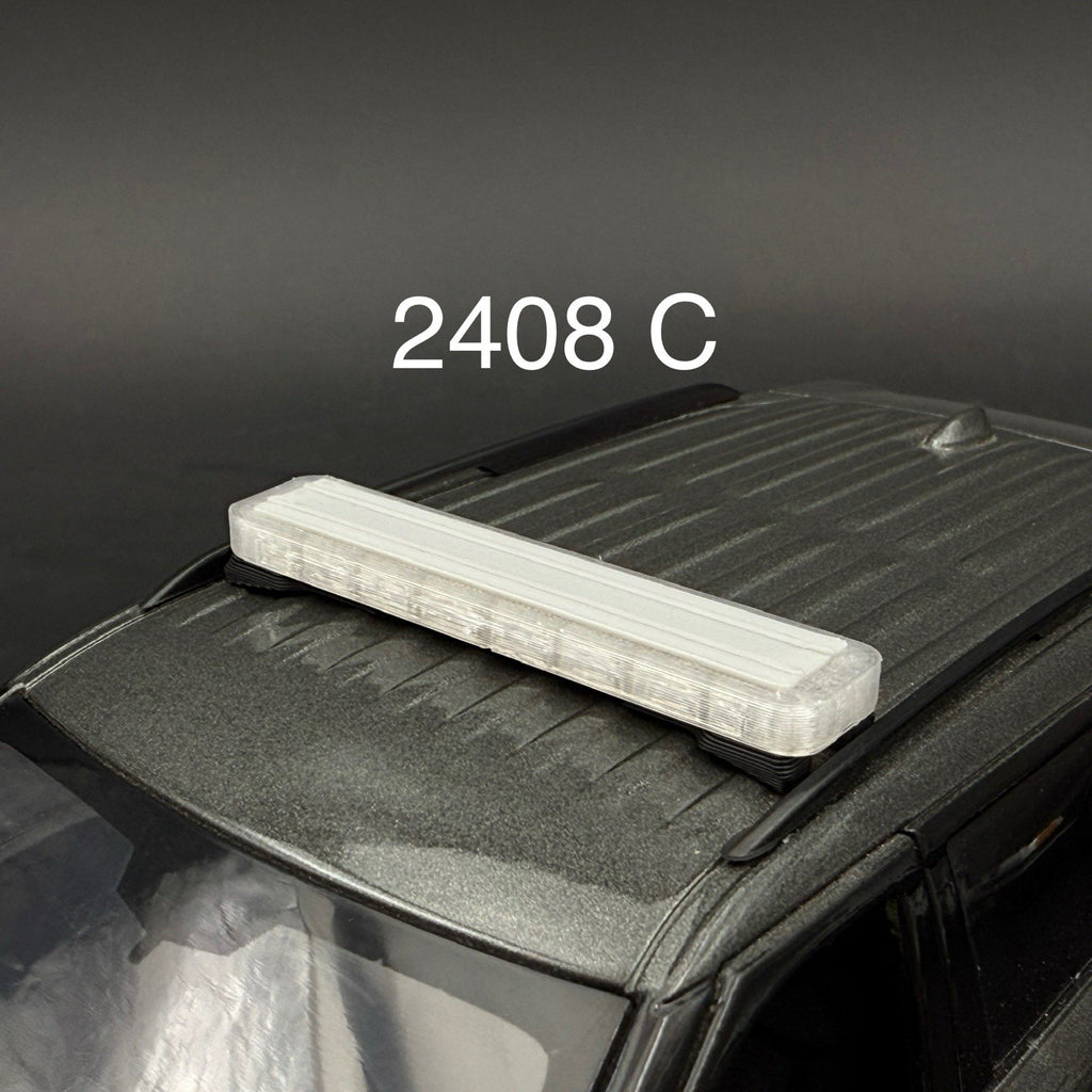 1/24 LED Compatible Clear Whelen Edge Freedom Lightbar Police Sheriff Fire EMS0