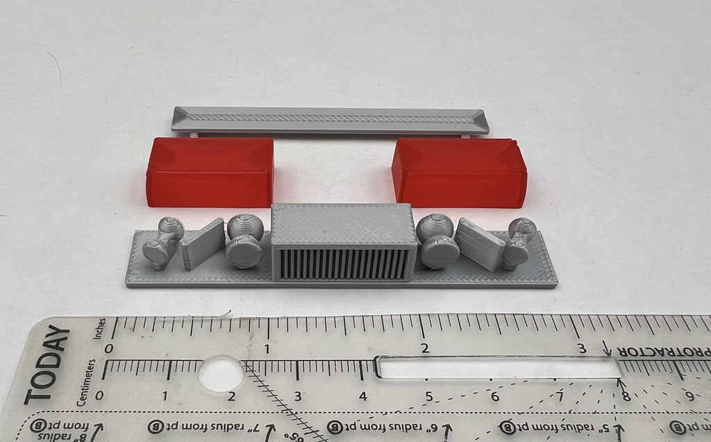 1/18 Red Federal Signal Twinsonic Lightbar Police Sheriff State Highway Patrol2