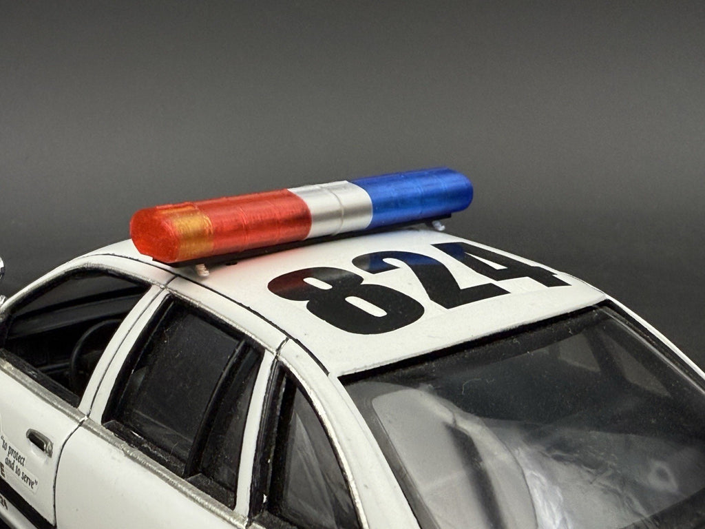 1/24 25 AeroDynic Lightbar 240 Robert Los Angeles Sheriff Blue Red Police CHP4