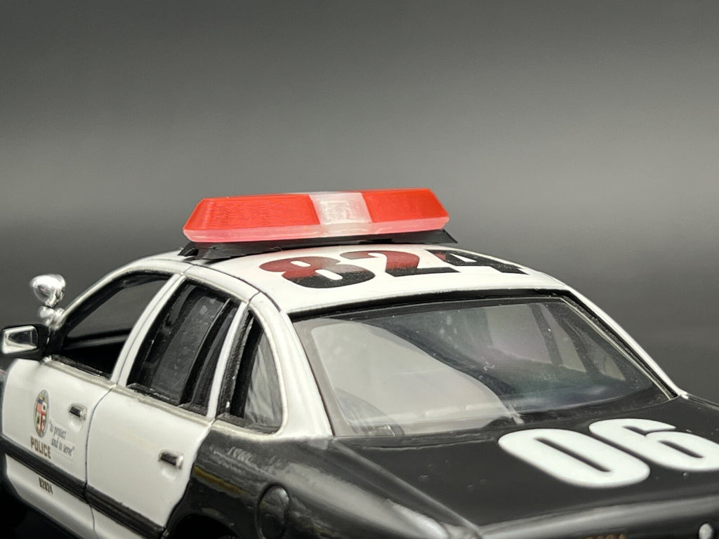 1/24 25 Clear Red Federal Signal Vista Lightbar Fire State Police Sheriff EMS13