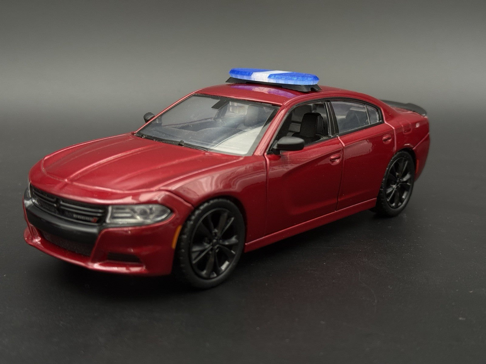 1/24 25 Scale Model LED Ready Blue Federal Signal Arjent Lightbar Police 2412BC3