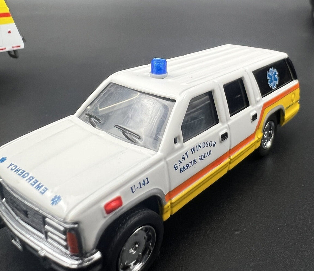 4 Pack 1/64 Vintage Blue Beacon Lightbar Florida Georgia Police Highway Patrol1