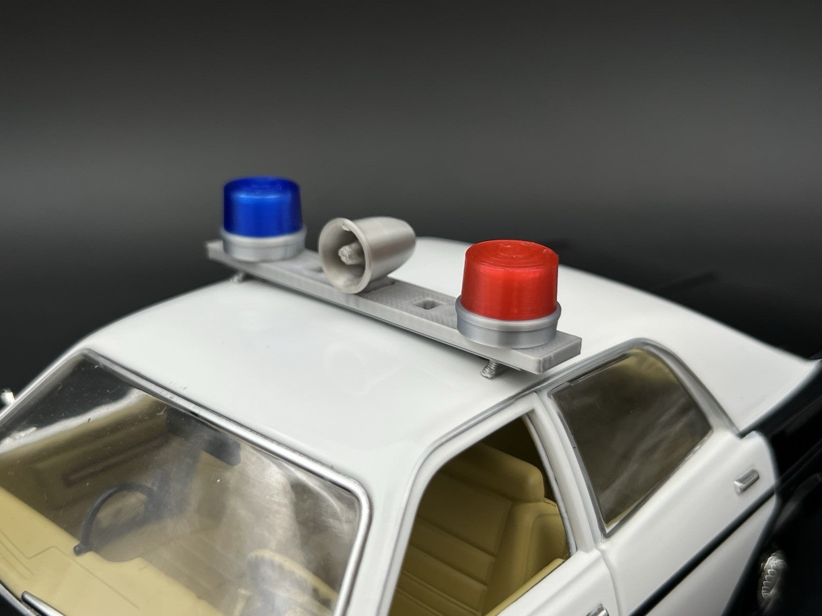 1/18 Blue Red Mars Skybolt Beacon Lightbar Siren Speaker Police Sheriff Fire1