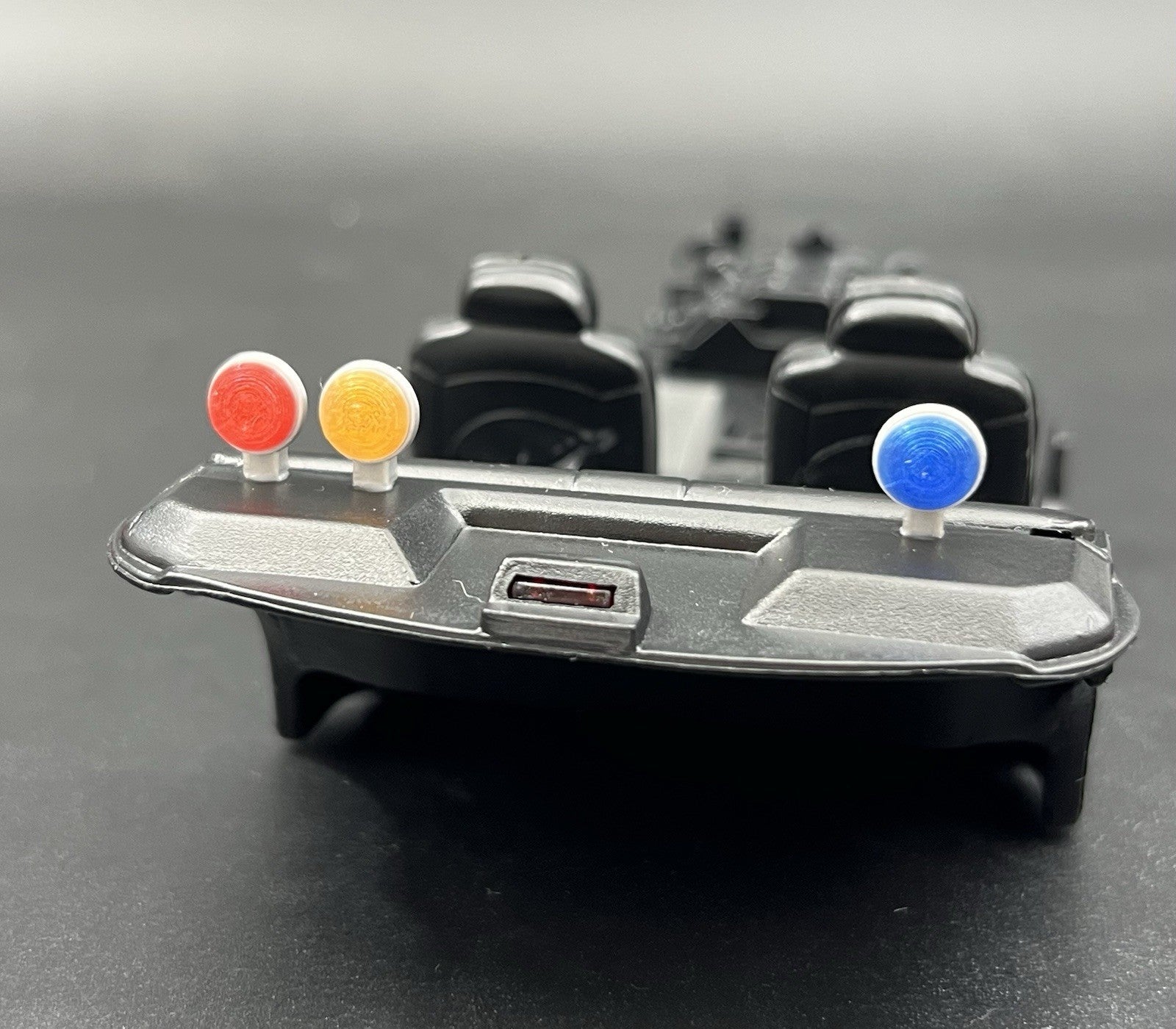 3 Pack 1/64 Scale Model Blue Red Amber PAR Round Deck Light Police 6460 CHP5