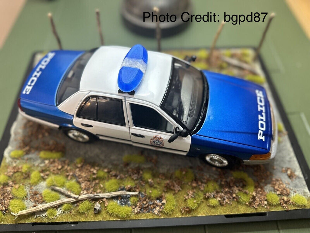1/18 Blue Federal Signal Vista Lightbar Kentucky Mass State Police Sheriff Fire1