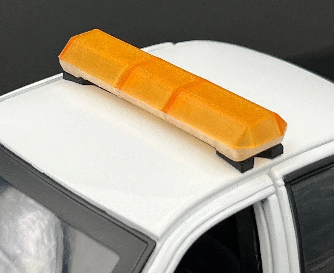 1/24 Scale Model LED Compatible Amber Code 3 MX7000 Lightbar Security Work 2414A0