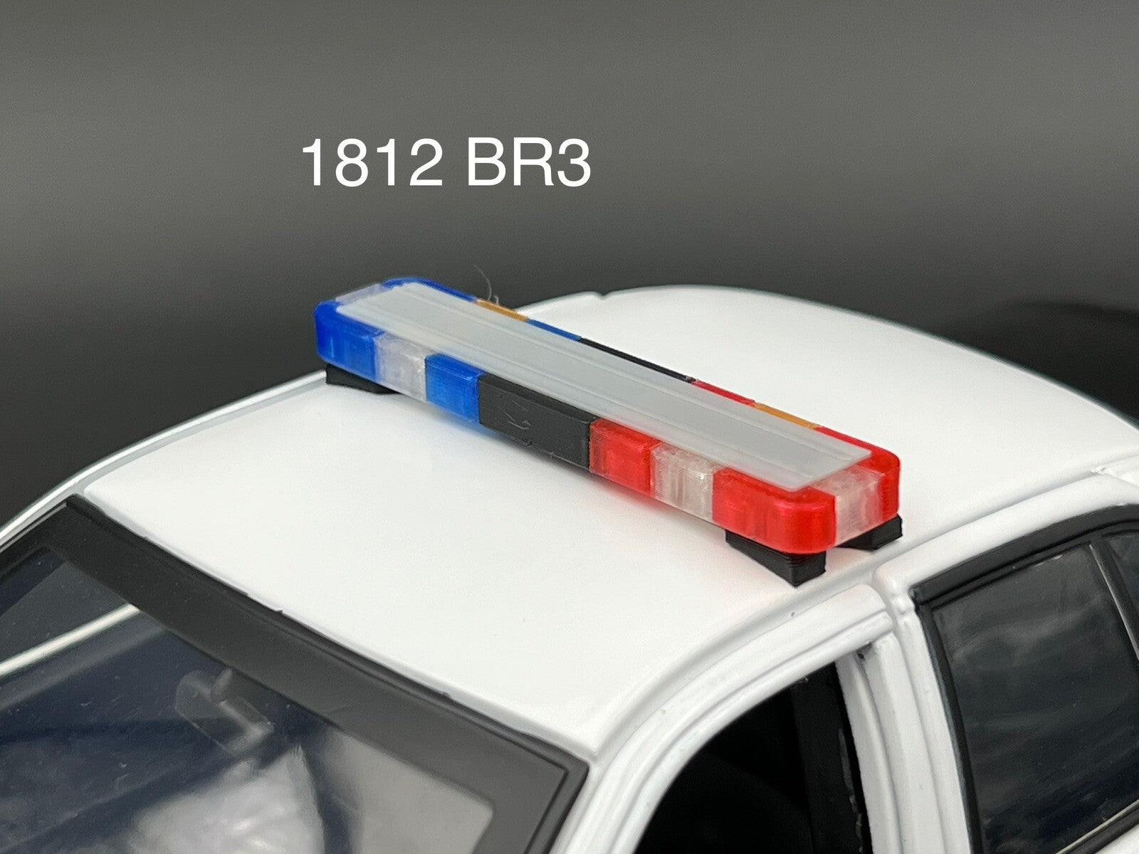 1/18 LED Ready Whelen Edge Lightbar Blue Red Amber Highway Patrol Police Sheriff0