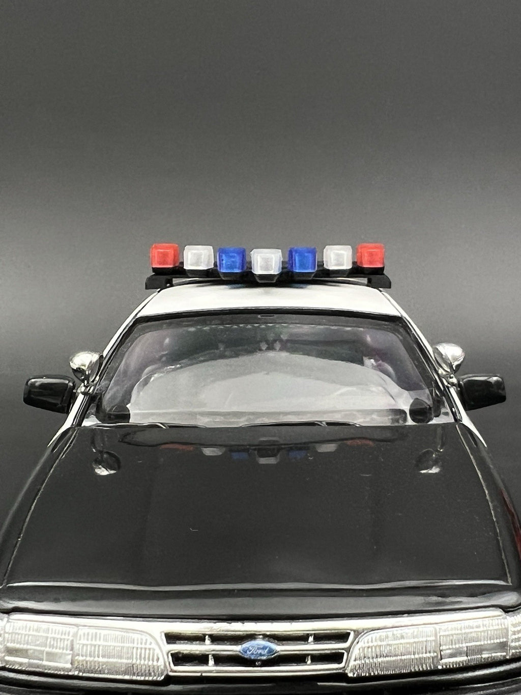 1/24 25 LED Ready Blue Red Federal Signal Vector Vision Lightbar Police LVMPD17