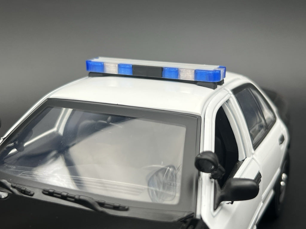 1/18 LED Ready Whelen Edge Massachusetts Police Lightbar Blue Clear Amber Red4