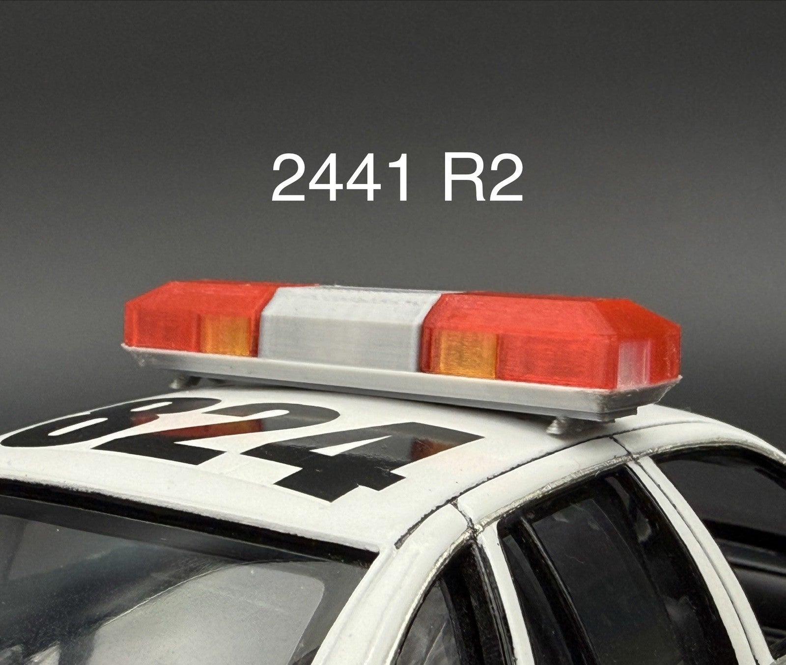 1/24 1/25 Red Amber Flasher Smith Wesson 8780 8880 8980 Lightbar Police 2441R20