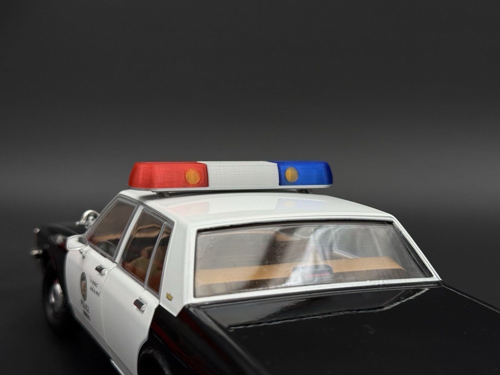 1/18 Scale Model Wide XL Blue Red Whelen 80H 90H 8000 Lightbar Police 1844XLBR2