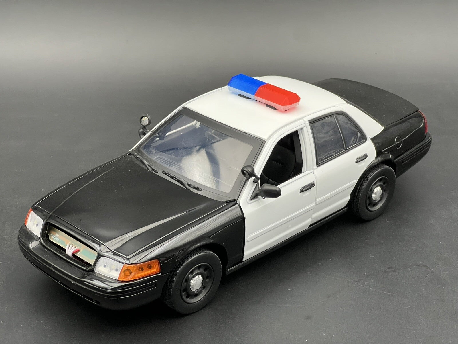 1/18 Scale Blue Half Code 3 MX7000 Lightbar W/ Internal Lens Police Sheriff Fire5