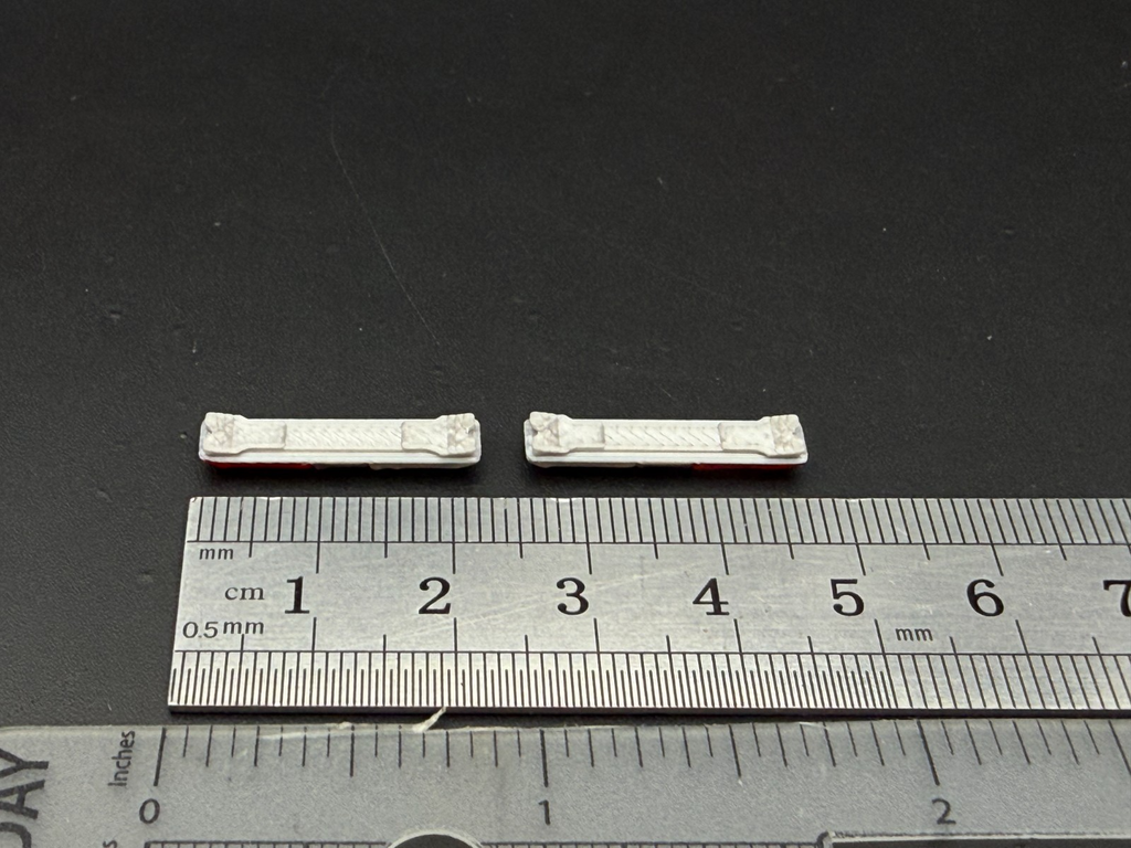 2 Pack 1/64 Scale Code 3 LP6000 Red Clear Lightbar Fire EMS Ambulance 6417RC2