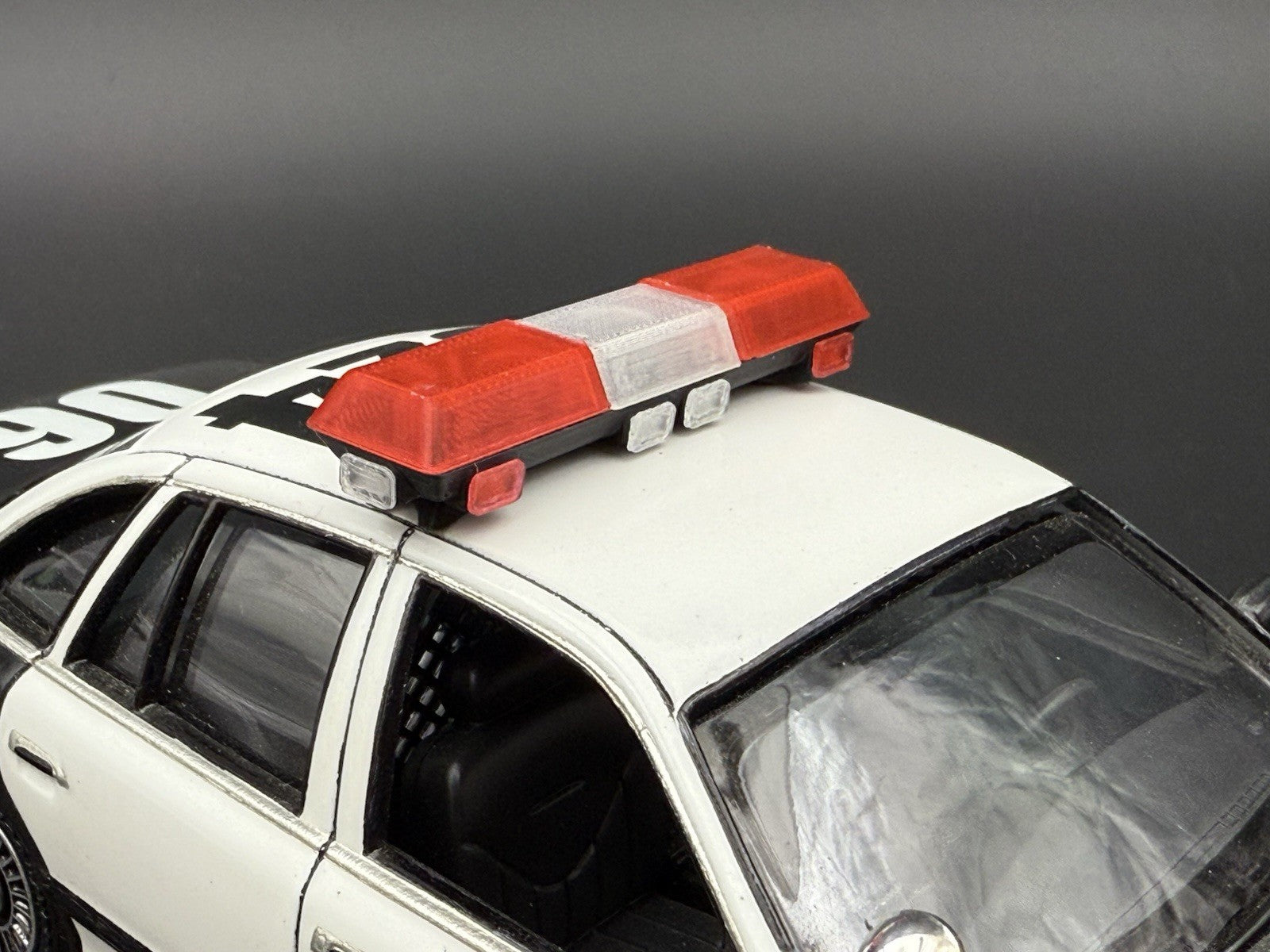 1/24 25 Scale Red Streethawk Lightbar New York Police Sheriff Fire 2464RClear5