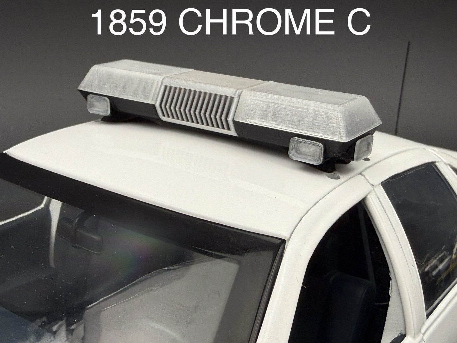 1/24 Scale Model Clear Chrome Lectric Lites Ranger LL300 Lightbar Police 2478C1