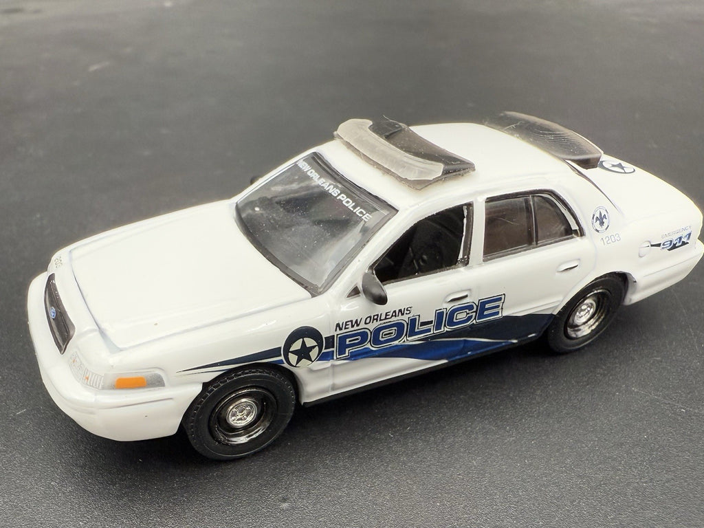 1/64 Front & Back Whelen Fast Trax Lightbars Police Greenlight Crown Victoria16