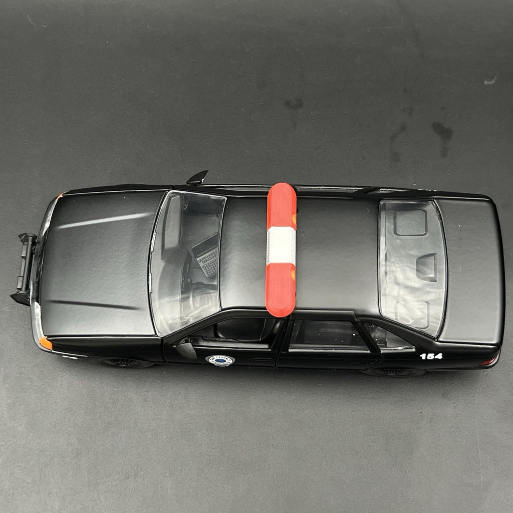 2-pack 1/43 Scale Model Red Amber Whelen 80H 90H 8000 Lightbar Police Fire6