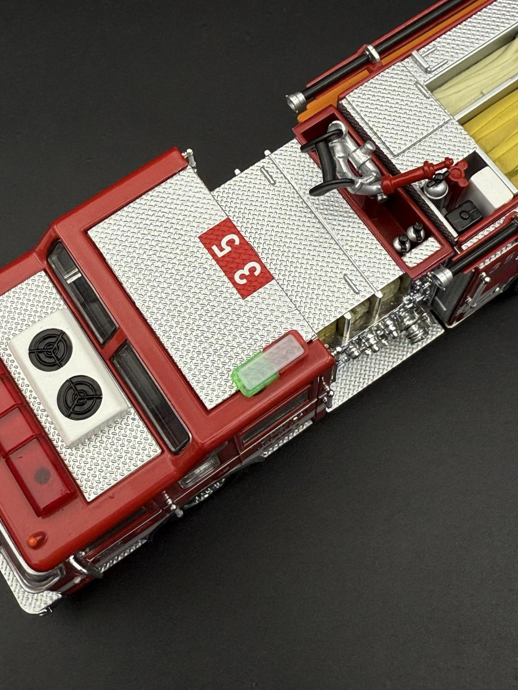 2 Pack 1/64 Mini Whelen Edge Green Red Lightbar Chicago Fire Engine Truck Ladder7