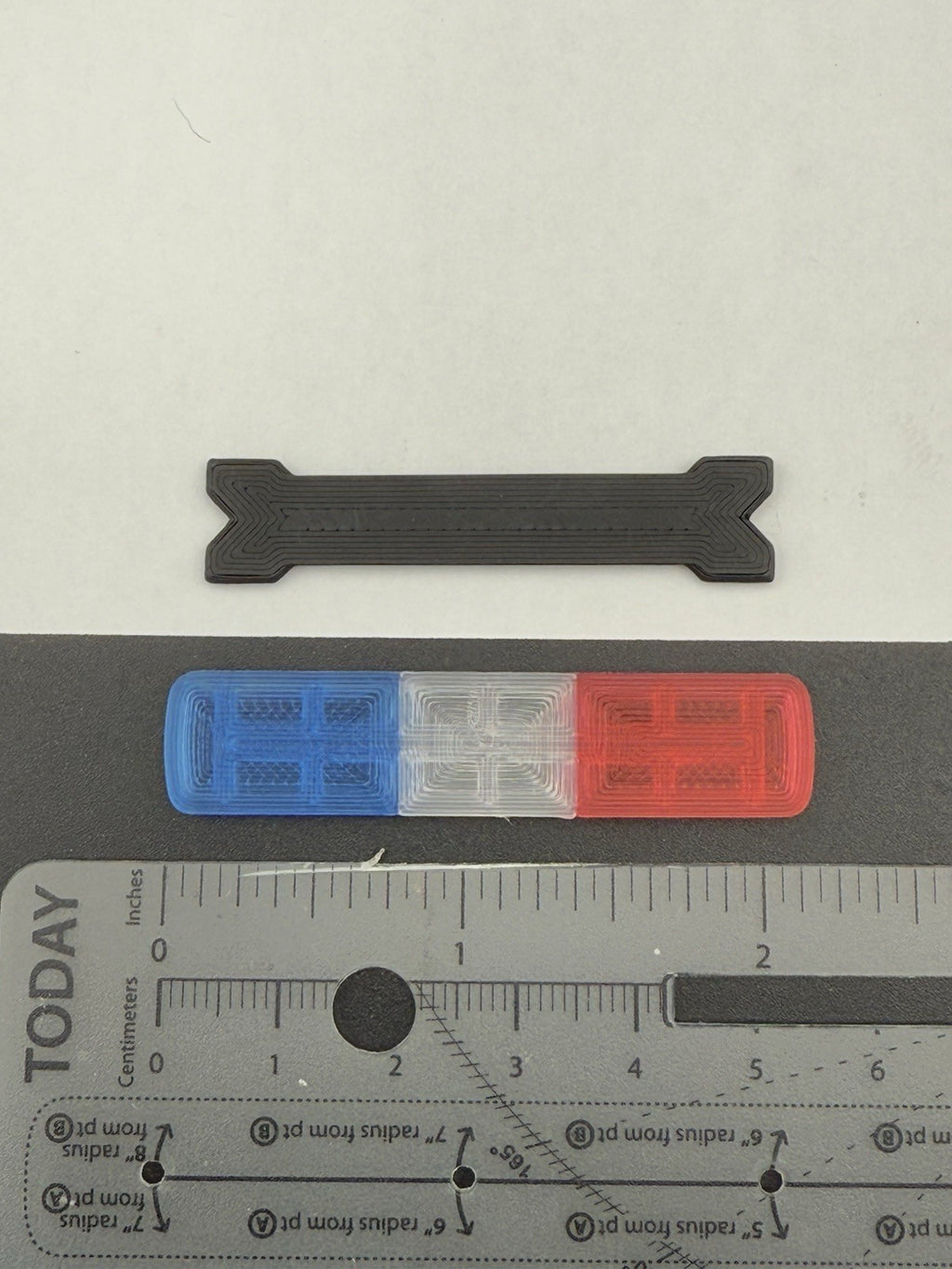 1/24 25 27 LED Compatible Tahoe Width XL Legend Lightbar Blue Clear Red Police1