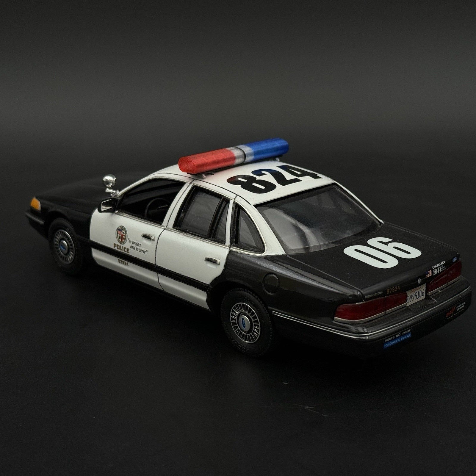 1/24 1/25 LED Compatible AeroDynic Lightbar Blue Red Clear Police Sheriff3