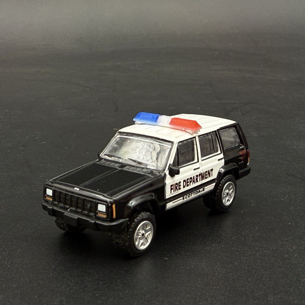 2 Pack 1/64 Code 3 LP6000 Clear + Blue Red Lightbar Greenlight Police Fire SUV5