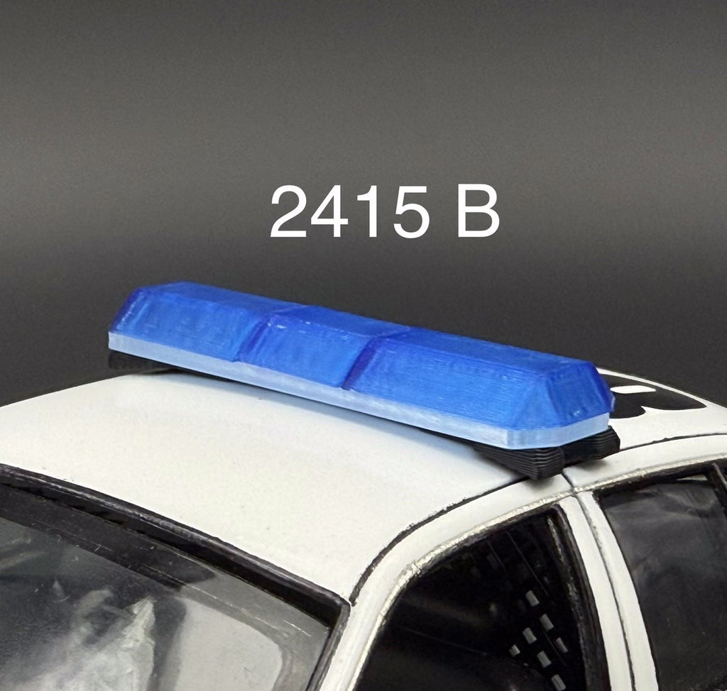 1/24 25 Scale Model Blue Code 3 Excalibur Lightbar Police 2415B0
