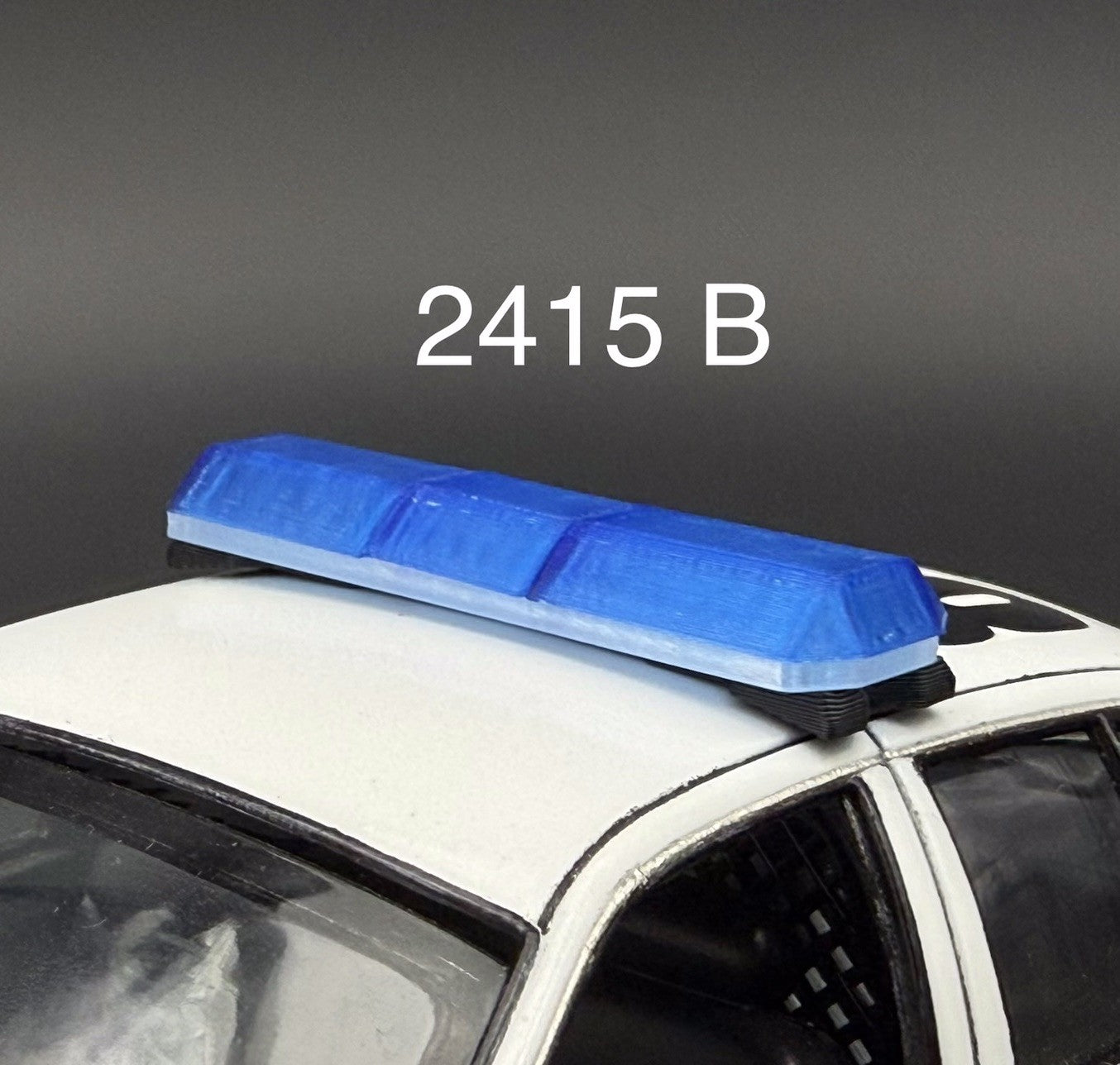 1/24 25 Scale Model Blue Code 3 Excalibur Lightbar Police 2415B0