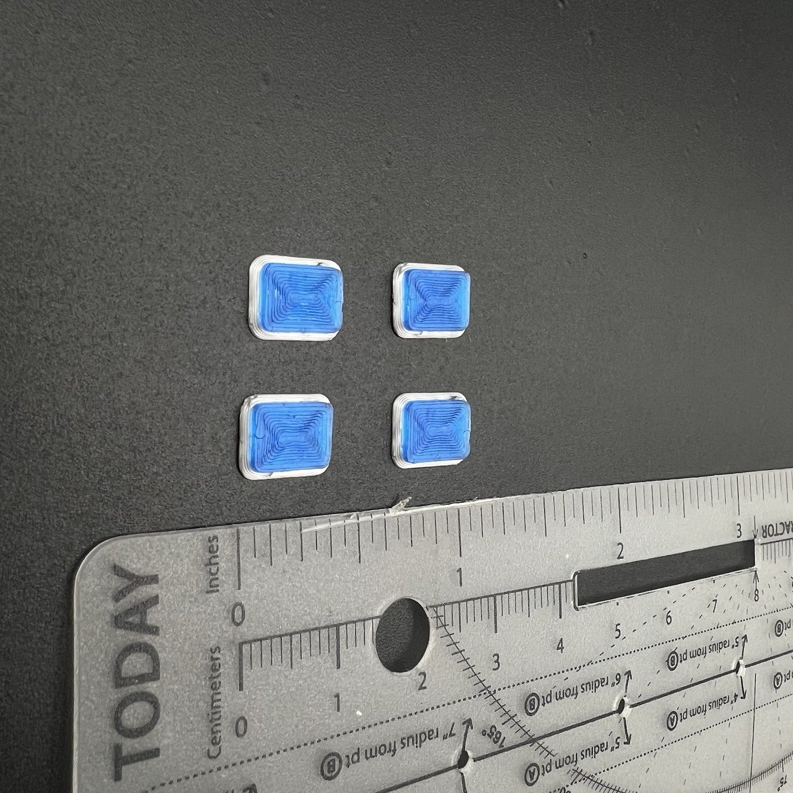 24 Pack 1/24 25 Blue Whelen 900 Ambulance Clear Warning Lights EMS Police Fire2