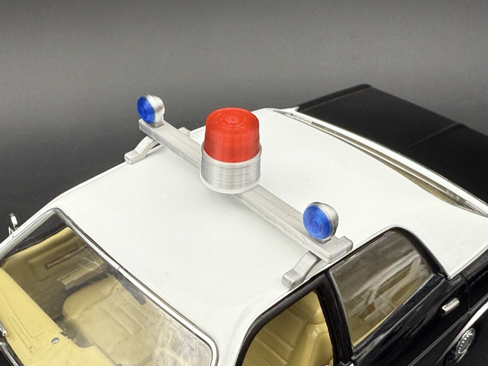 1/24 25 Scale Visibar CJ 184 284 Blue Beacon Red Lollipop Police Light 2456BRB11