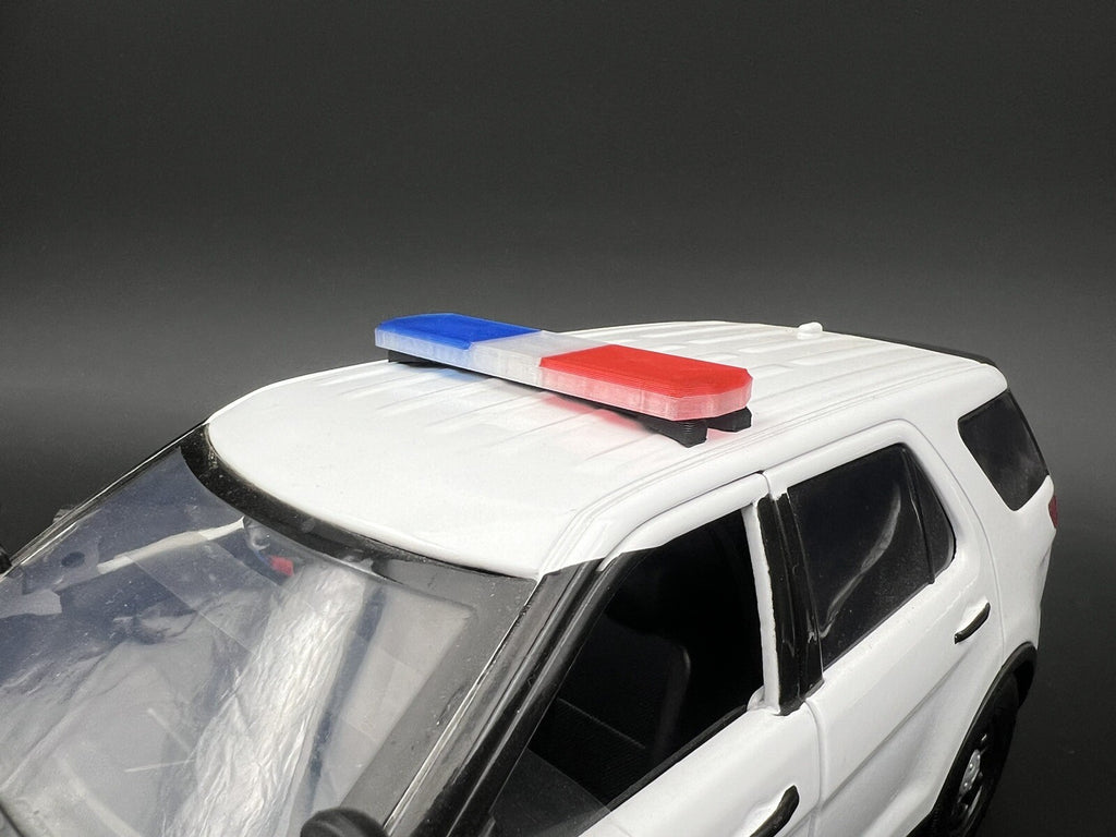 1/18 Scale Model PCB Compatible Code 3 2700 Lightbar Blue Red Police 1813PCBBCR5