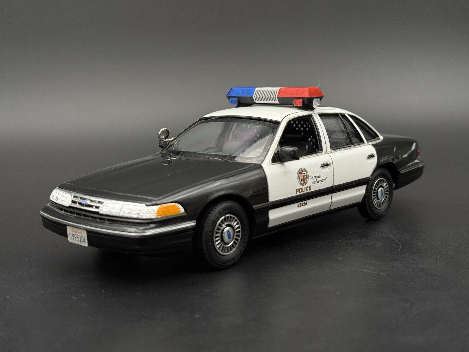 1/18 Scale Blue Red Chrome Streethawk Lightbar Police 1859 BR3