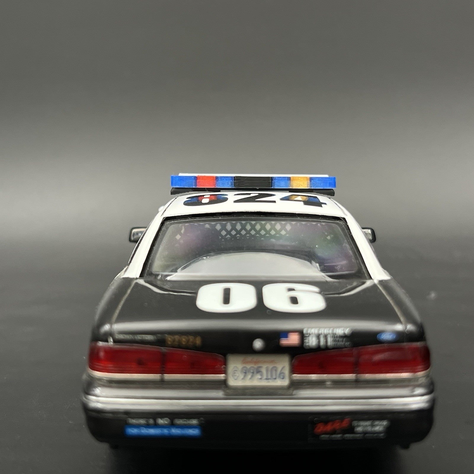 1/24 25 LED Ready Whelen Edge Massachusetts Police Lightbar Blue Clear Amber Red4