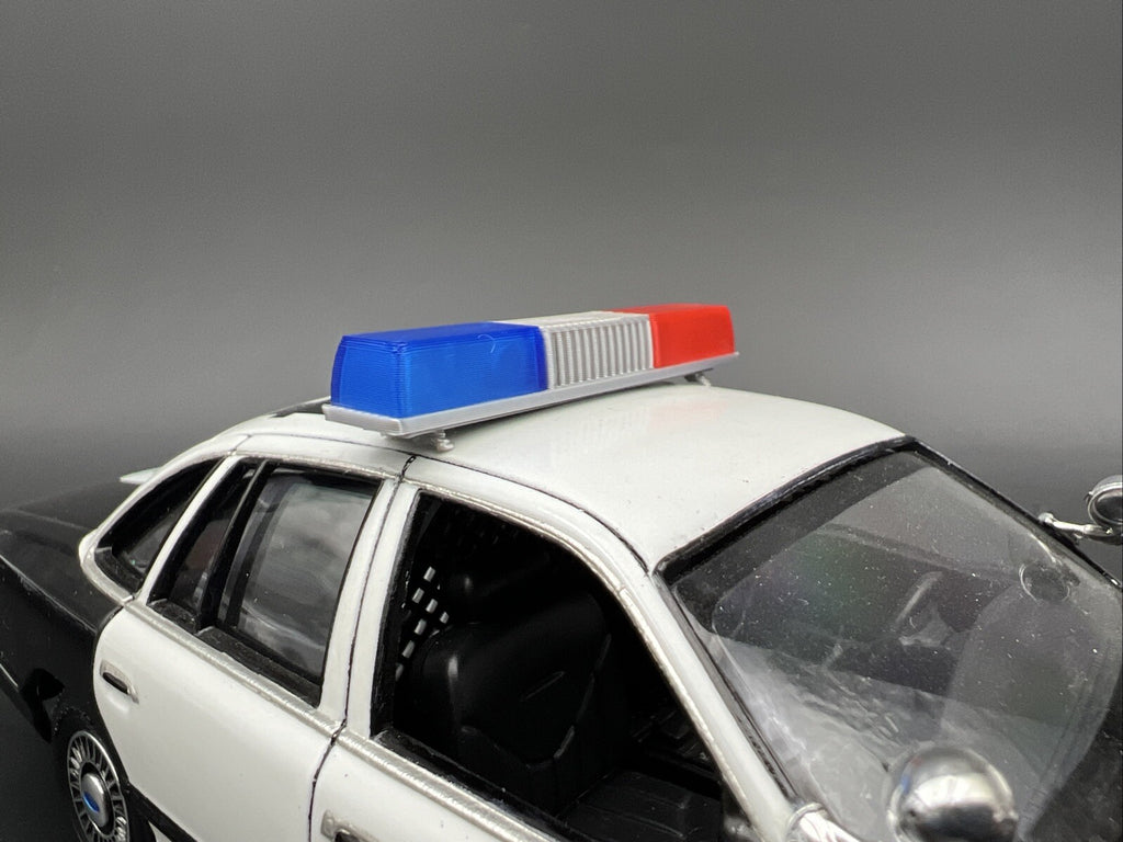 1/24 25 Blue Red Federal Signal Twinsonic Lightbar Police Sheriff Highway Patrol4