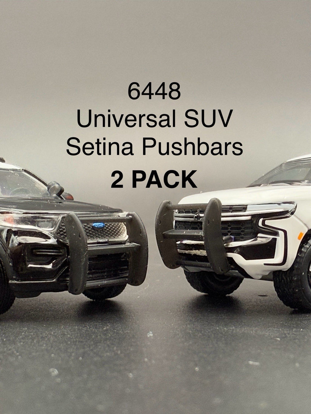 2 PACK 1/64 SUV Setina Push Bumper Pushbar Police Tahoe Explorer Durango0