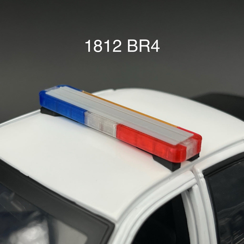 1/18 LED Ready Whelen Edge Lightbar Blue Red Amber Highway Patrol Police Sheriff0