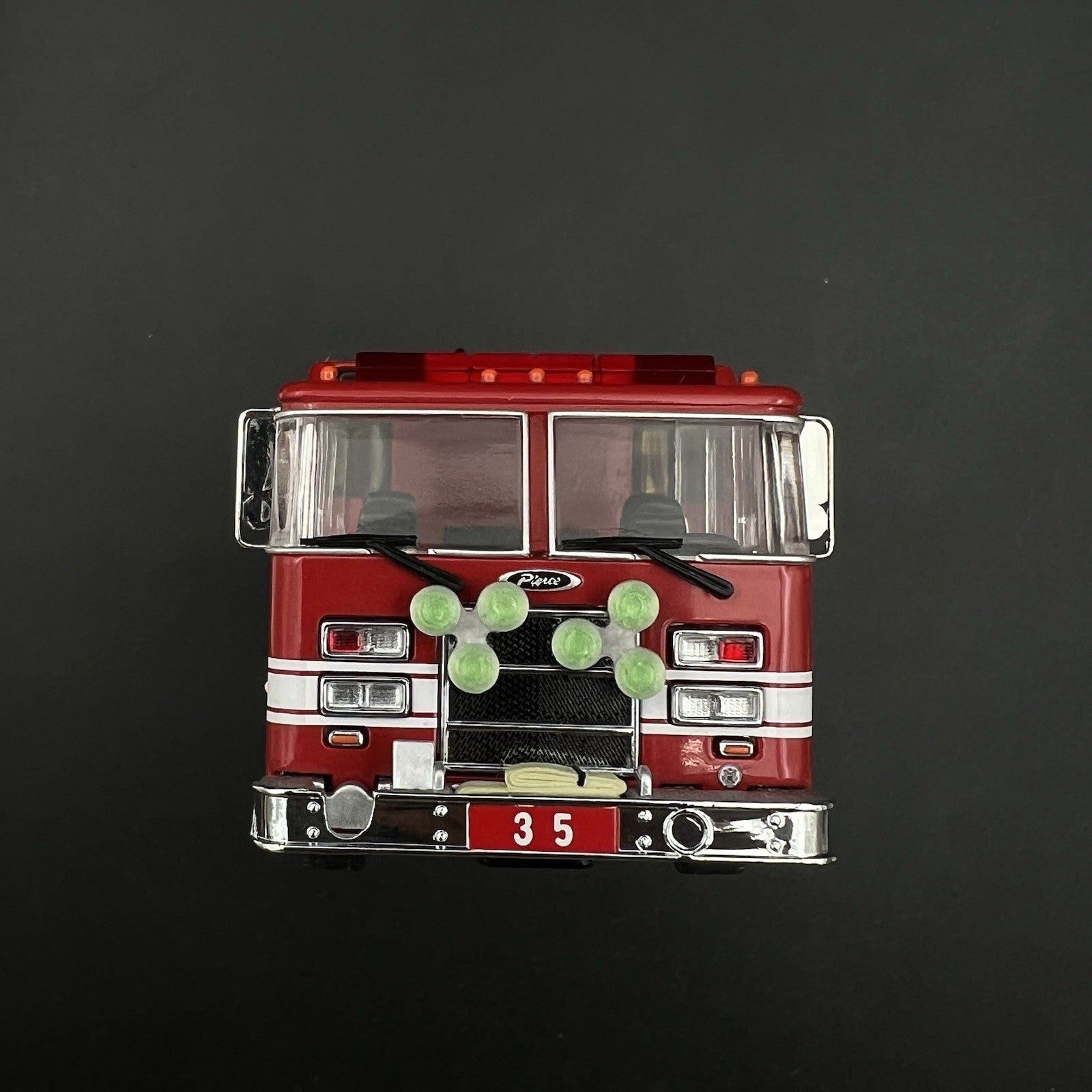 2 Pack 1/64 Roto Ray Green Emergency Light Code 3 Fire Truck Engine Ladder1