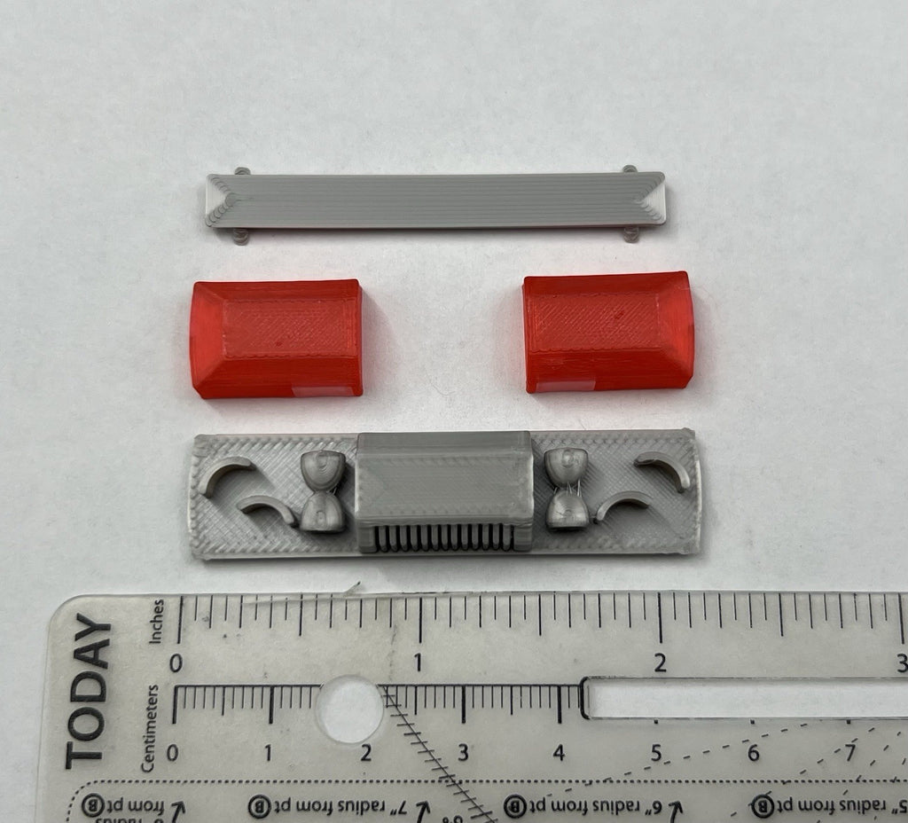 1/24 1/25 Red Smith Wesson 8780 8880 8980 Lightbar Police Sheriff Fire 2441R1