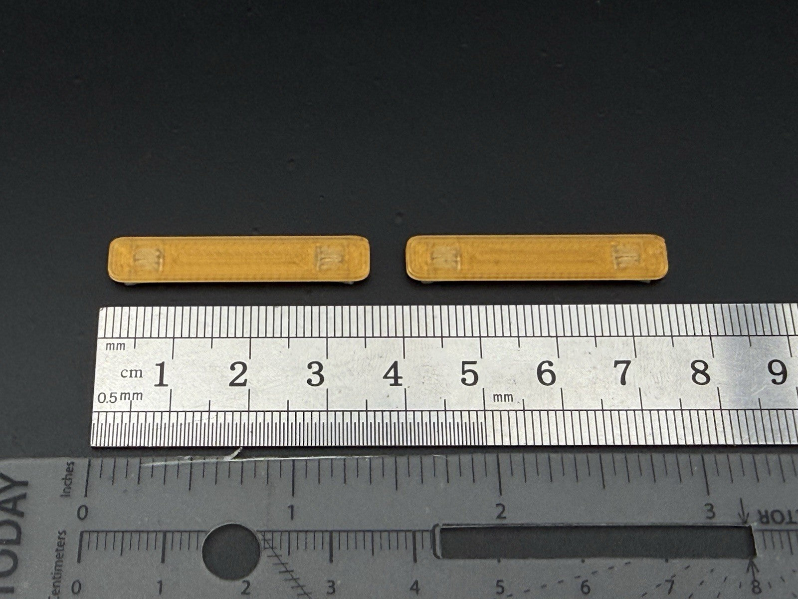2 Pack 1/50 Scale Amber Long Whelen Truck Lightbar TWH WSI First Gear 5001XLA1