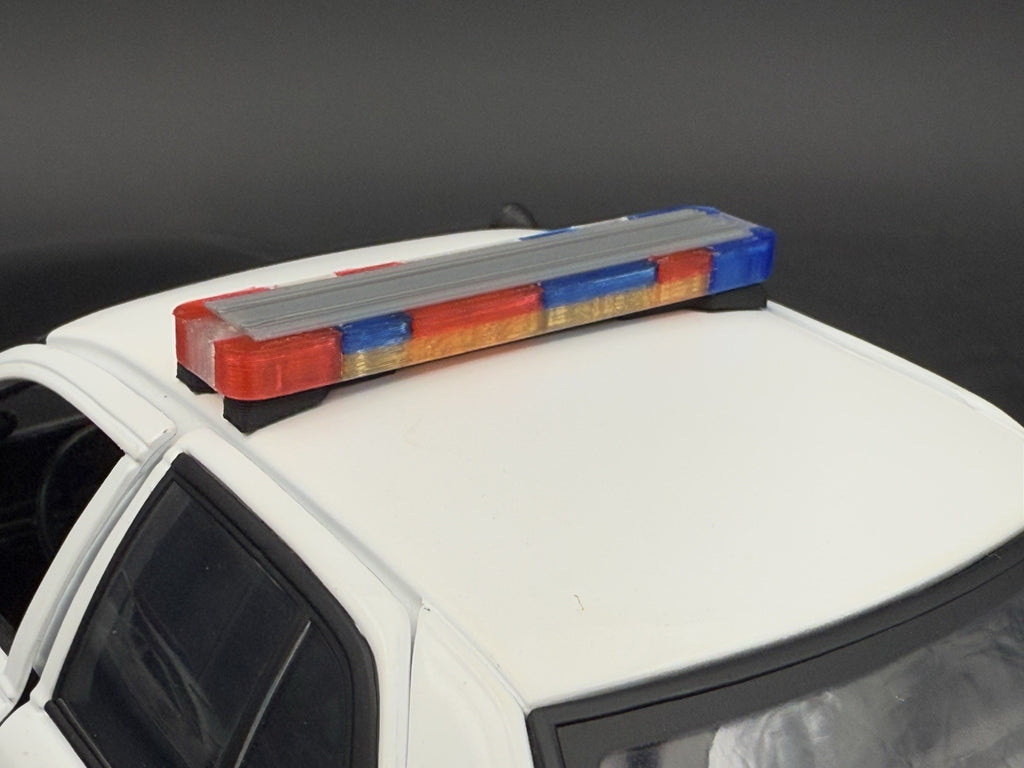 1/18 LED Ready Whelen Edge Lightbar Blue Red Amber Highway Patrol Police Sheriff4