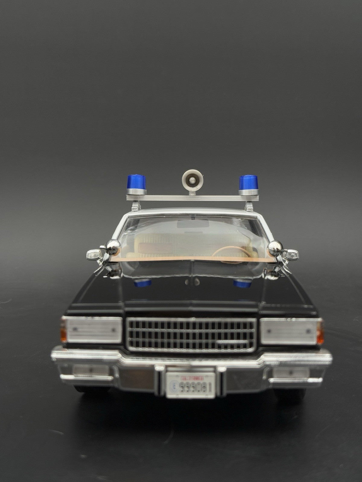 1/24 Scale Model Blue Twin Beacon Ray Speaker Police Lightbar Visibar 2461B3
