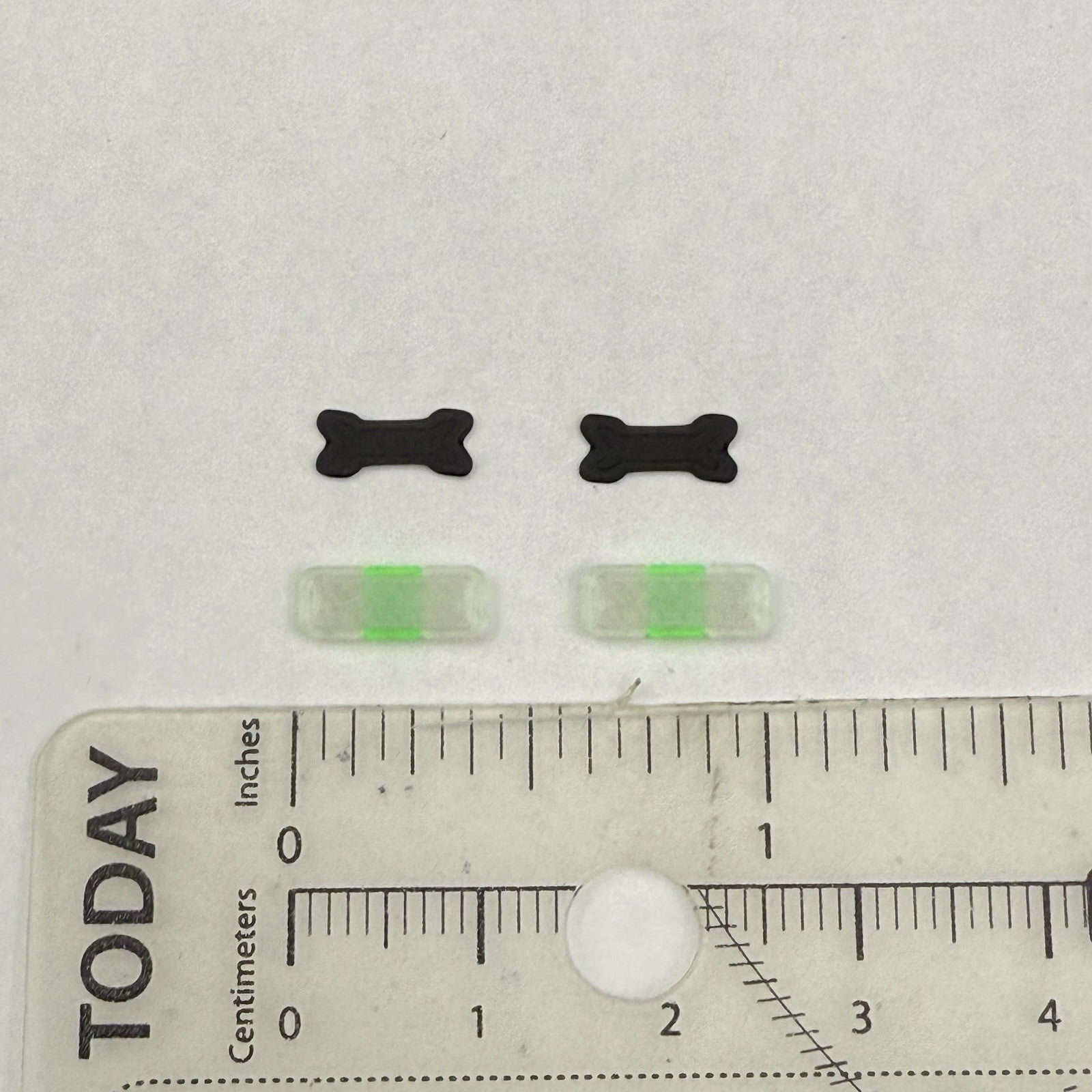 2 Pack 1/64 Mini Whelen Edge Clear Green Clear Lightbar Work Truck Security1